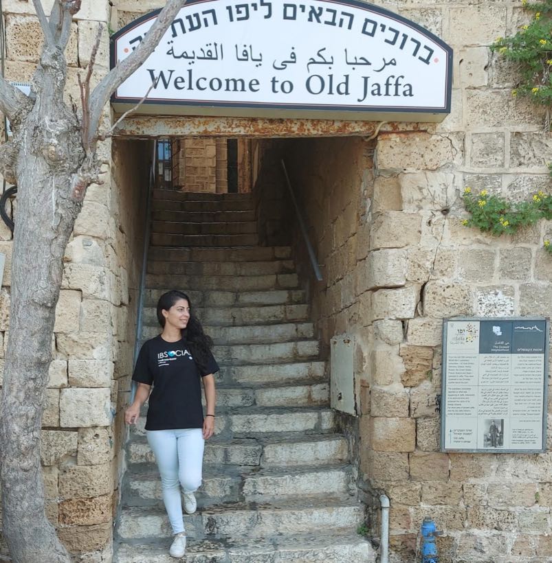 Nanny, voluntária da IB Social, em Jaffa, Israel